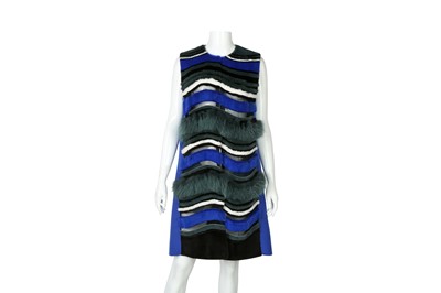 Lot 122 - Fendi Blue Cashmere Long Gilet - Size 40
