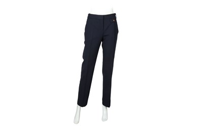 Lot 127 - Louis Vuitton Navy Wool Tapered Trouser