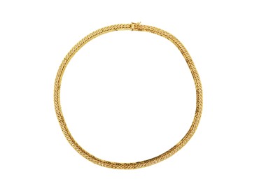 Lot 192 - A FANCY-LINK CHAIN NECKLACE