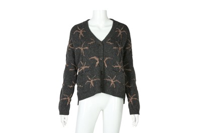 Lot 94 - Brunello Cucinelli Grey Star Embellished Cardigan