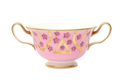 Lot 432 - Tiffany & Co Framboise Rose Bouillon Bowls