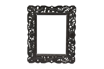 Lot 92 - A CHINESE CARVED HARDWOOD FRAME FOR THE EXPORT MARKET