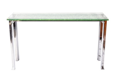 Lot 320 - A CONTEMPORARY CONSOLE TABLE