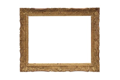 Lot 94 - A CHINESE CARVED GILT-WOOD FRAME FOR THE EXPORT MARKET