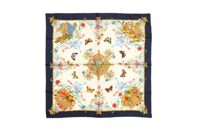 Lot 133 - Gucci Floral Butterfly Fruit Silk Scarf