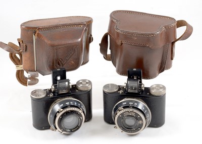 Lot 134 - A Pair of Nagel Pupille Cameras. Elmar & Kodak Versions