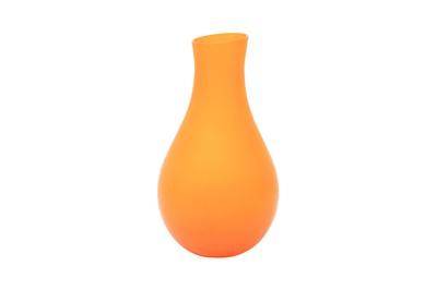 Lot 413 - Hermes Orange Pear Form Glass Vase