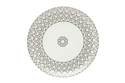 Lot 403 - Hermes 'Fil d'Argent' White Serving Platters