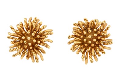 Lot 109 - TIFFANY & Co Ι A PAIR OF 'ANEMONE' CLIP EARRINGS
