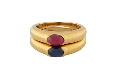 Lot 186 - TIFFANY & CO Ι TWO GEM-SET BANDS, CIRCA 1990