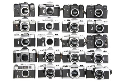 Lot 86 - Twenty Mechanical M42/M39 SLR Camera Bodies.