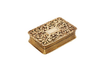 Lot 6 - A George IV sterling silver gilt vinaigrette, Birmingham 1827 by Ledsham and Vale