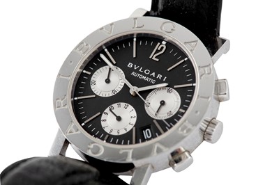 Lot 381 - BVLGARI DIAGONO CHRONOGRAPH