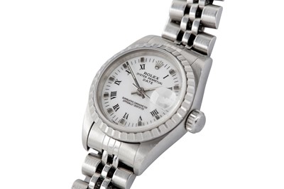Lot 364 - ROLEX OYSTER LADY DATE