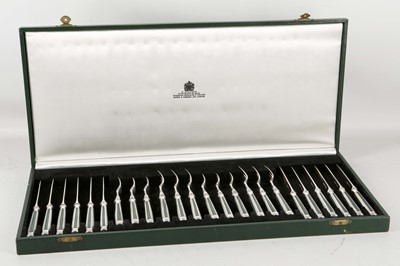 Lot 202 - A fine antique Sterling Silver fish cutlery...