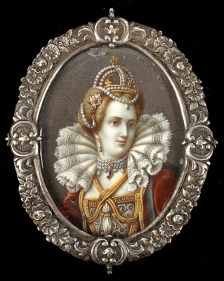 Lot 316 - An exquisite antique 18th century portrait...