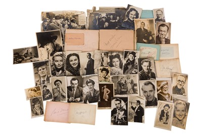 Lot 124 - Autograph Collection.- Vintage Actors & Entertainers