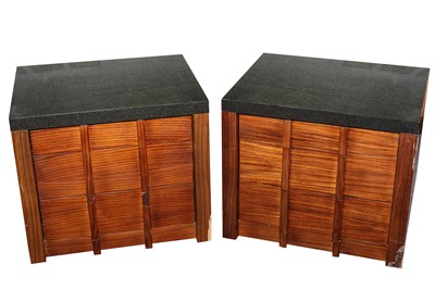 Lot 317 - A PAIR OF CONTEMPORARY BEDSIDE TABLES