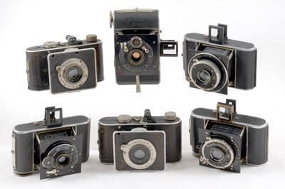 Lot 288 - Group of Six Korelle & Foth Derby Folding 127 Format Cameras.
