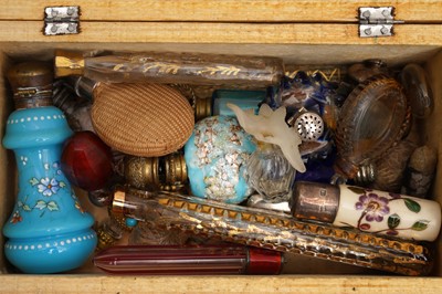 Lot 311 - A COLLECTION OF ASSORTED 19TH & 20TH CENTURY SCENT BOTTLES