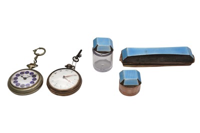 Lot 79 - A LATE 18TH CENTURY SILVER PAIR CASED POCKET WATCH