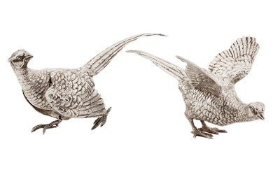 Lot 48 - A pair of Elizabeth II sterling silver table ornaments, London 1970 by Edward Barnard