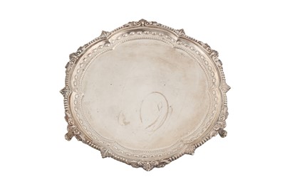 Lot 110 - An Edwardian sterling silver salver, London 1905 by Horace Woodward and Co Ltd