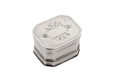 Lot 12 - A George III sterling silver nutmeg grater, Birmingham 1796 by Thomas Willmore