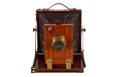 Lot 17 - A Fallowfield Victoria Half Plate Mahogany & Brass Field Camera by Henry Park