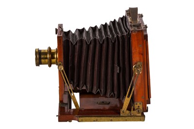 Lot 17 - A Fallowfield Victoria Half Plate Mahogany & Brass Field Camera by Henry Park