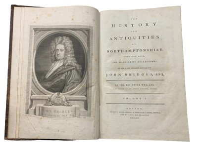 Lot 99 - Whalley, The History and Antiquities of Northamptonshire, 1791