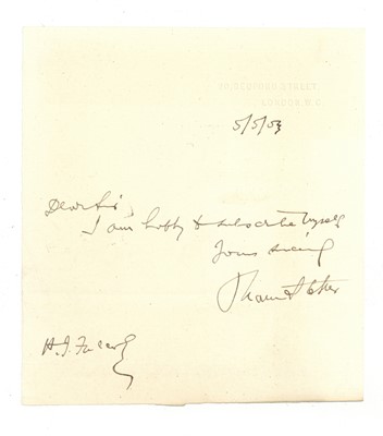 Lot 291 - Stoker (Bram)