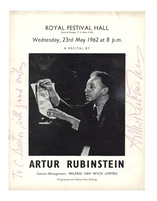 Lot 440 - Rubinstein (Artur)