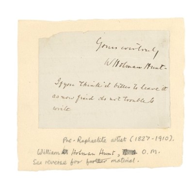 Lot 19 - Holman-Hunt (William)