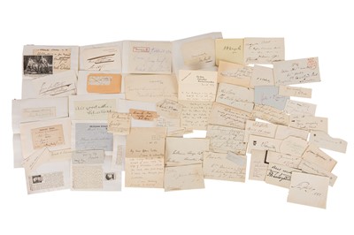 Lot 106 - Autograph Collection.- Clipped Signatures