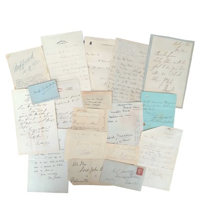 Lot 116 - Autograph Collection.- Politicians & Clergymen