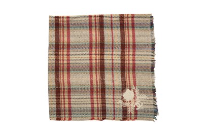 Lot 9 - Chanel Beige Wool Tweed CC Throw
