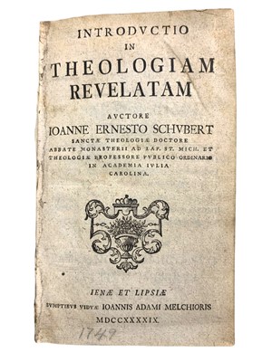 Lot 5 - Miscellany: Johann Ernst Schubert