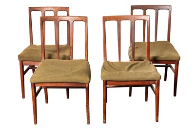 Lot 384 - JOHN HERBERT FOR A YOUNGER; A SET OF FOUR TEAK DINING CHAIRS