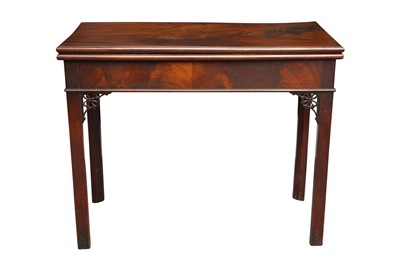 Lot 377 - A GEORGE III MAHOGANY CARD TABLE, CIRCA 1770