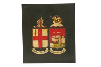 Lot 469 - A GREAT WESTERN RAILWAY ARMORIAL SIGN CIRCA 1930