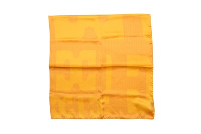 Lot 248 - Escada Orange Logo Silk Scarf
