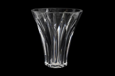 Lot 297 - A BACCARAT CRYSTAL FLUTED VASE