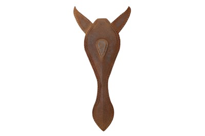 Lot 145 - A 17TH CENTURY MUGHAL HORSE CHAMFRON
