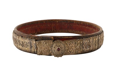 Lot 122 - A  18TH / 19TH CENTURY OTTOMAN JANISSARIES BELT