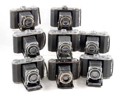 Lot 297 - Collection of Eight Kodak Duo 620 Folding Cameras.
