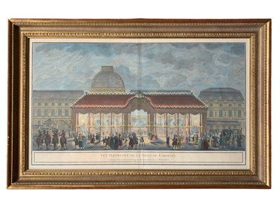 Lot 84 - Blondel: Four plates from ‘Fêtes publiques [...] à l'occasion du mariage de Monseigneur le Dauphin'