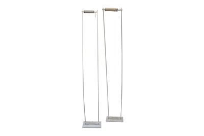 Lot 344 - A PAIR OF 'LOGO' FLOOR LAMPS