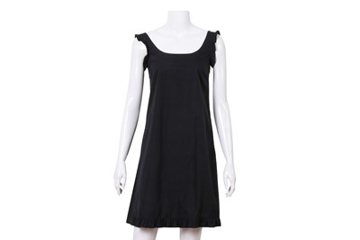 Lot 149 - Miu Miu Black Poplin Pleat Sundress - Size 38