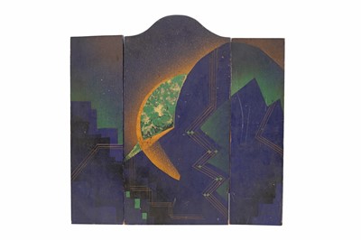 Lot 31 - ART DECO, TRIPTYCH SCREEN